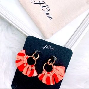 J.Crew Conga Fan Fabric Earring